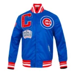 Chicago Cubs Mashup Classic Rib Satin Jacket