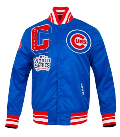 Chicago Cubs Mashup Classic Rib Satin Jacket
