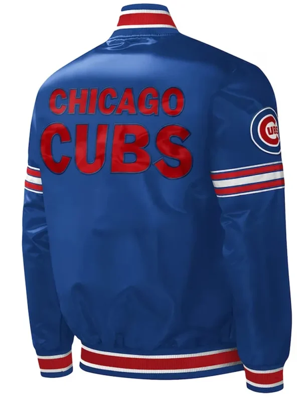 Chicago Cubs Midfield Varsity Royal Satin Jacket