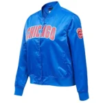 Chicago Cubs Royal Full-Snap Satin Jacket