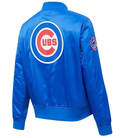 Chicago Cubs Royal Full-Snap Satin Jacket
