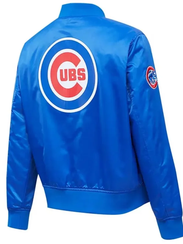 Chicago Cubs Royal Full-Snap Satin Jacket