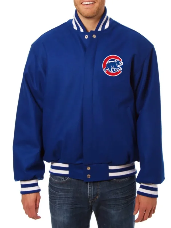 Chicago Cubs Royal Varsity Wool Jacket