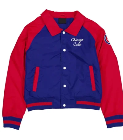 Chicago Cubs Royal and Red Throwback Jacket