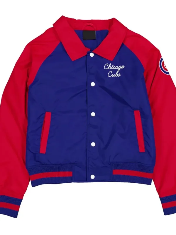 Chicago Cubs Royal and Red Throwback Jacket