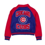 Chicago Cubs Royal and Red Throwback Jacket