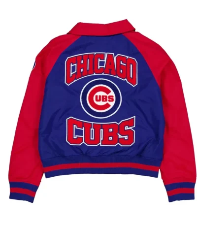 Chicago Cubs Royal and Red Throwback Jacket