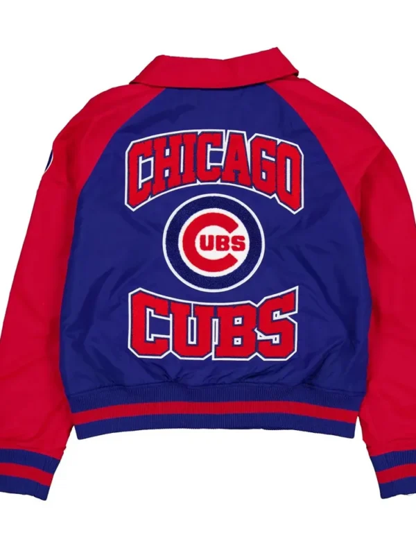 Chicago Cubs Royal and Red Throwback Jacket