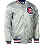 Chicago Cubs Satin Baseball Jacket