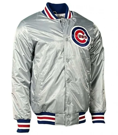 Chicago Cubs Satin Baseball Jacket