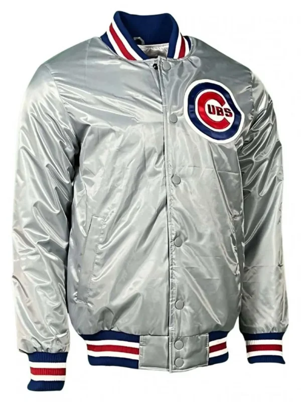 Chicago Cubs Satin Baseball Jacket
