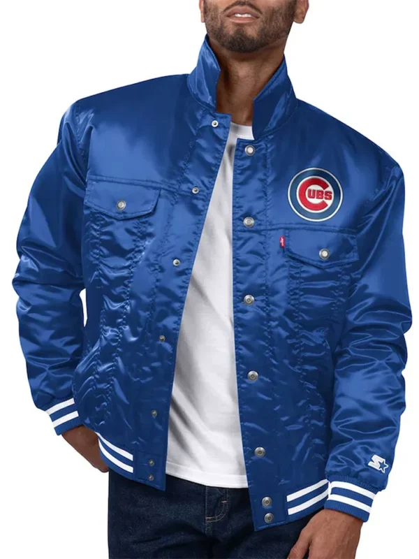 Chicago Cubs Silver Tab Trucker Jacket