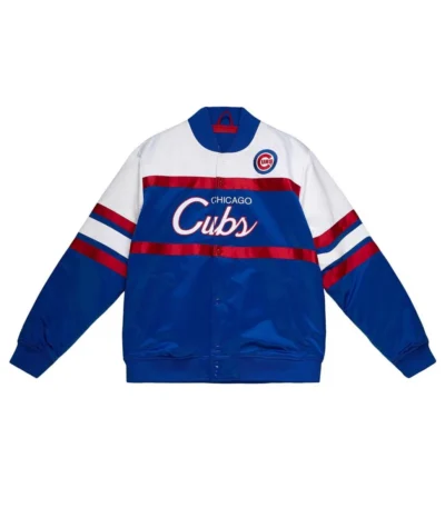 Chicago Cubs Special Script Heavyweight Satin Jacket