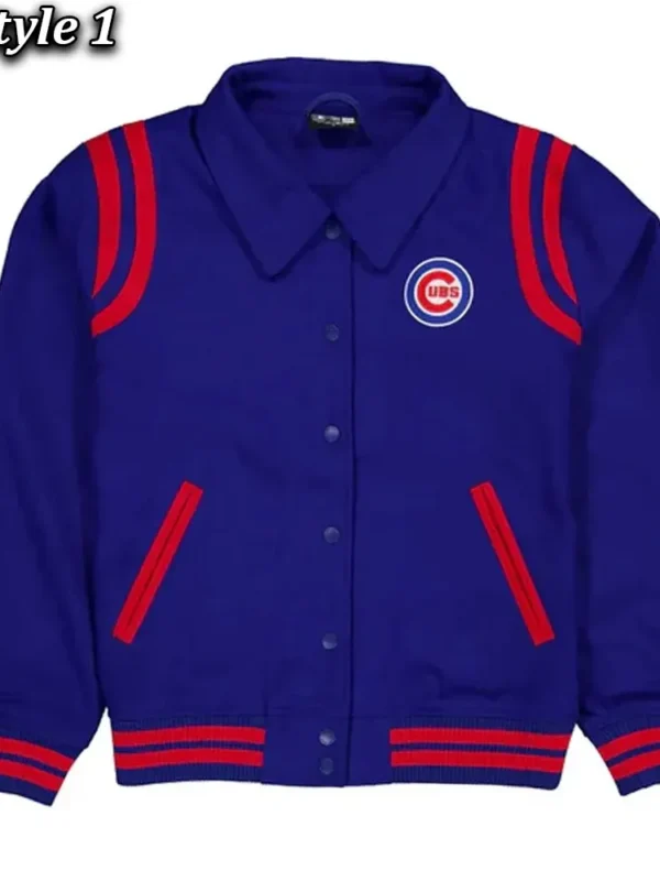 Chicago Cubs Sport Night Teddy Varsity Jacket