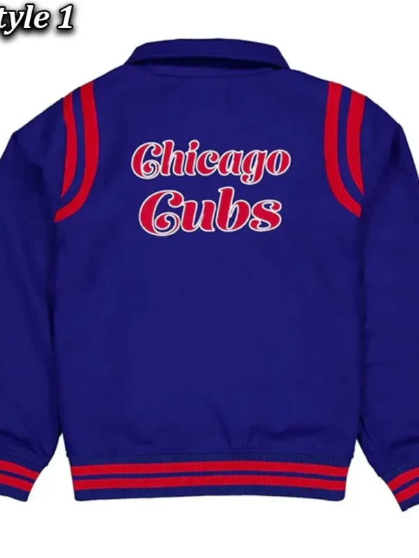 Chicago Cubs Sport Night Teddy Varsity Jacket