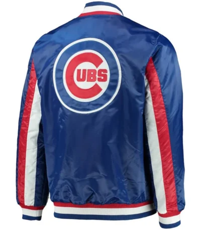 Chicago Cubs The Ace Full-Snap Royal Blue Varsity Satin Jacket