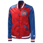Chicago Cubs The Legend Red-Blue Varsity Satin Jacket