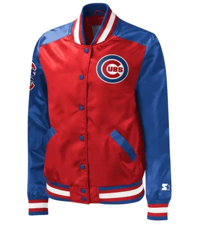 Chicago Cubs The Legend Red-Blue Varsity Satin Jacket