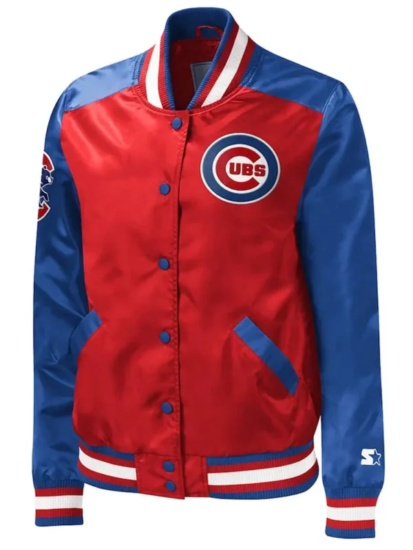 Chicago Cubs The Legend Red-Blue Varsity Satin Jacket