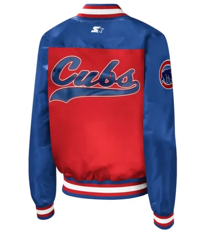 Chicago Cubs The Legend Red-Blue Varsity Satin Jacket