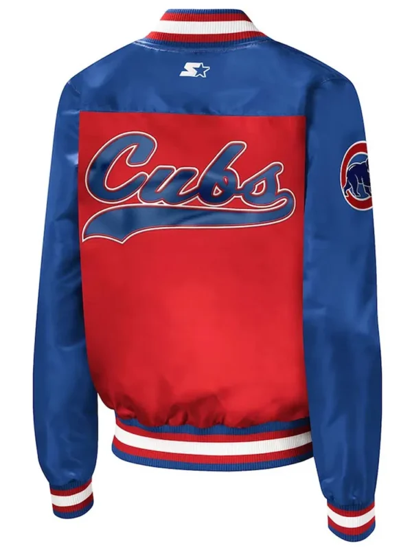 Chicago Cubs The Legend Red-Blue Varsity Satin Jacket