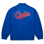 Chicago Cubs Vintage Logo Royal Lightweight Satin Jacket