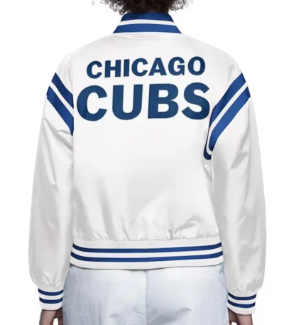 Chicago Cubs White Full Count Satin Jacket