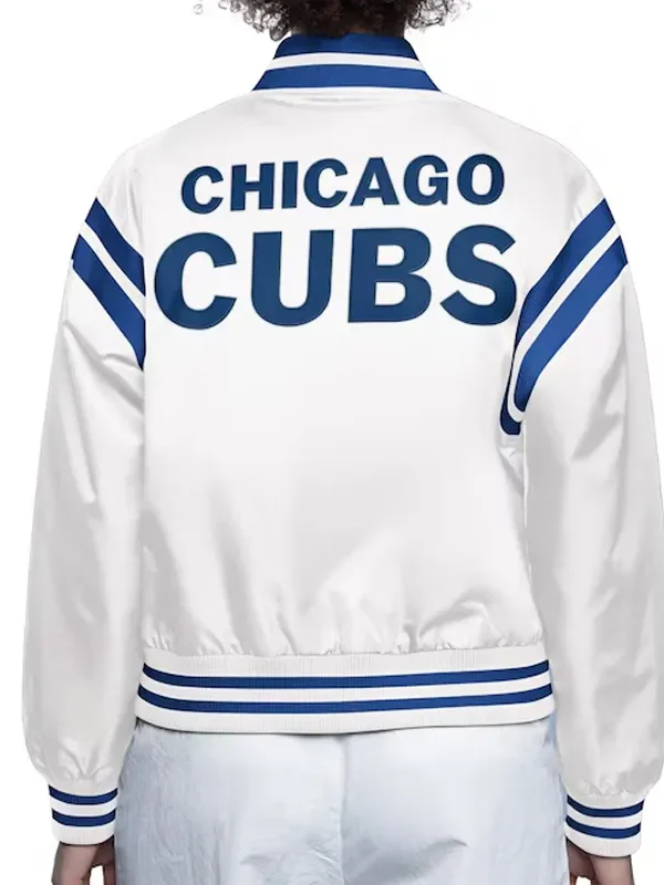 Chicago Cubs White Full Count Satin Jacket