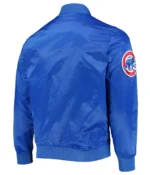 Chicago Cubs Wordmark Royal Blue Satin Jacket