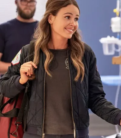Chicago Med Lizzy Novak Quilted Jacket