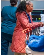 Chicago Med S11 Tamika Jenkins Quilted Jacket