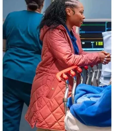 Chicago Med S11 Tamika Jenkins Quilted Jacket