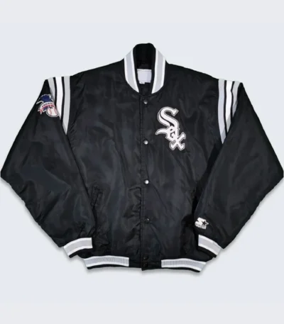 Chicago White Sox 90’s Black Satin Jacket