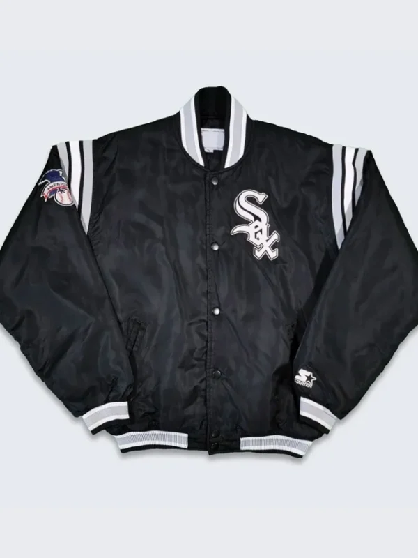 Chicago White Sox 90’s Black Satin Jacket