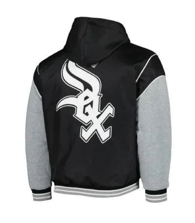 Chicago White Sox Black and Gray Hoodie Jacket