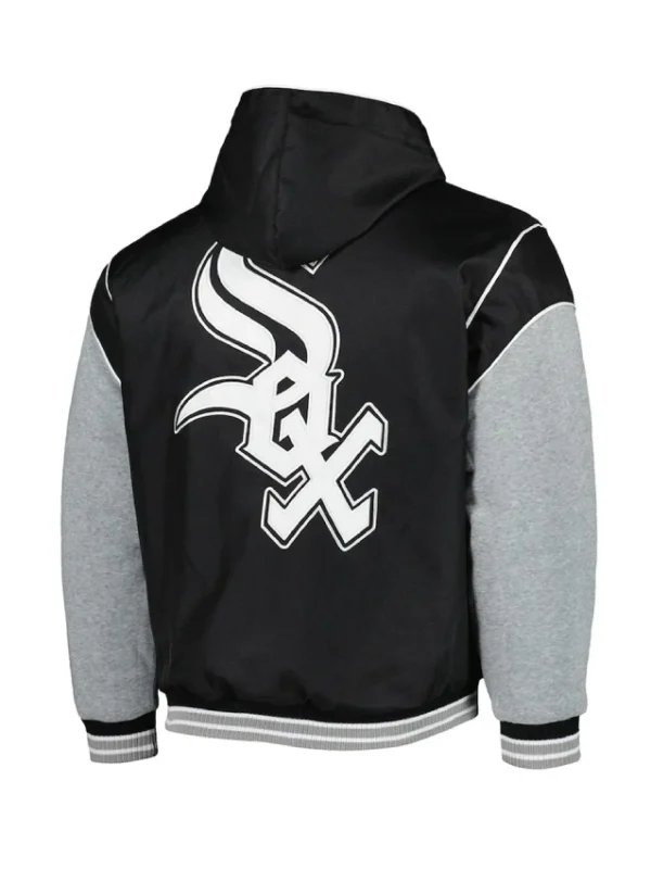 Chicago White Sox Black and Gray Hoodie Jacket