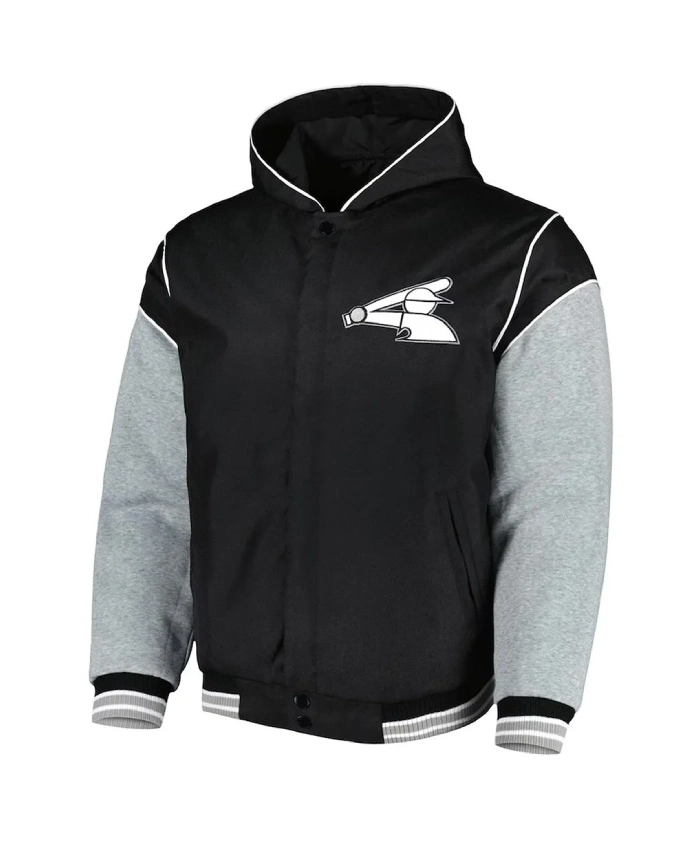 Chicago White Sox Black and Gray Hoodie Jacket Chicago White Sox Black and Gray Hoodie Jacket