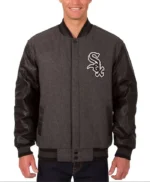 Chicago White Sox Black/Charcoal Varsity Jacket