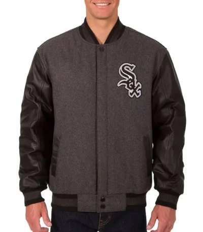 Chicago White Sox Black/Charcoal Varsity Jacket