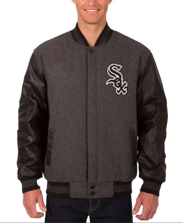 Chicago White Sox Black/Charcoal Varsity Jacket