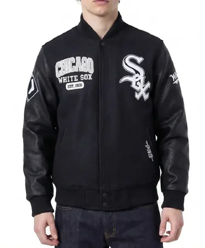Chicago White Sox City Arch Varsity Jacket Chicago White Sox City Arch Varsity Jacket