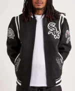 Chicago White Sox Comiskey Park Varsity Black Jacket