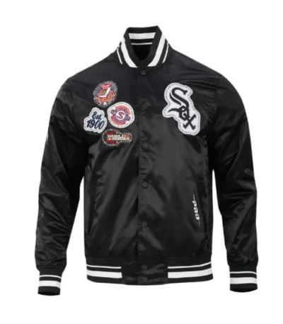 Chicago White Sox Diy Pick Stitch Classic Rib Satin Jacket