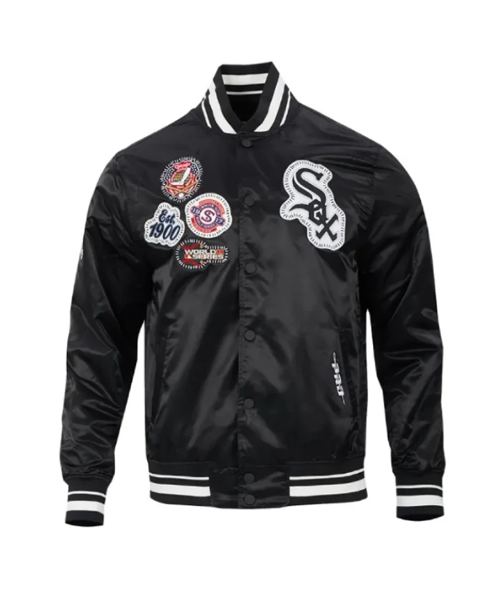 Chicago White Sox Diy Pick Stitch Classic Rib Satin Jacket Chicago White Sox Diy Pick Stitch Classic Rib Satin Jacket