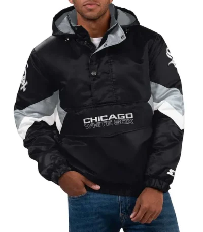 Chicago White Sox Force Play II Hoodie Half-Zip Jacket