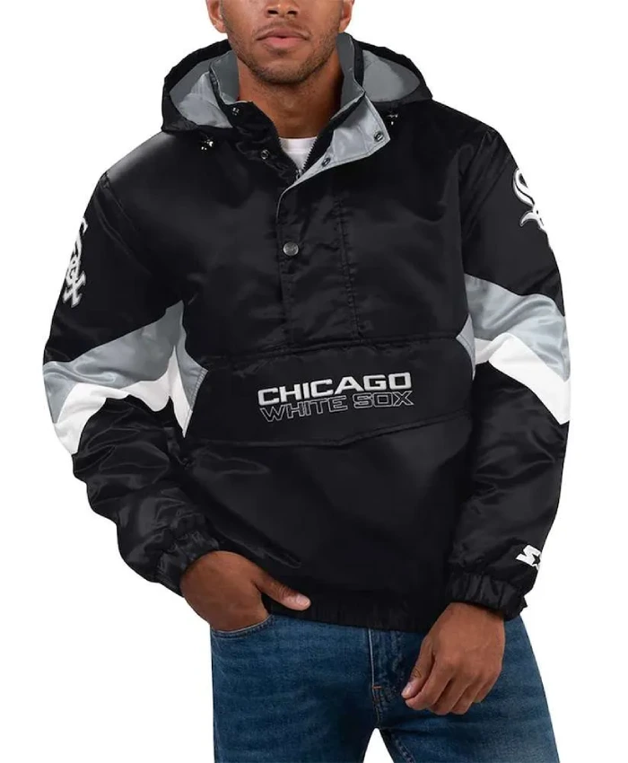 Chicago White Sox Force Play II Hoodie Half-Zip Jacket Chicago White Sox Force Play II Hoodie Half-Zip Jacket