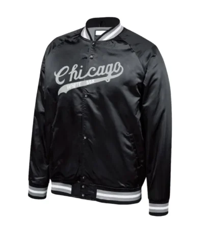 Chicago White Sox Full-Snap Black Jacket