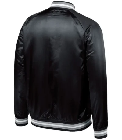Chicago White Sox Full-Snap Bomber Black Jacket