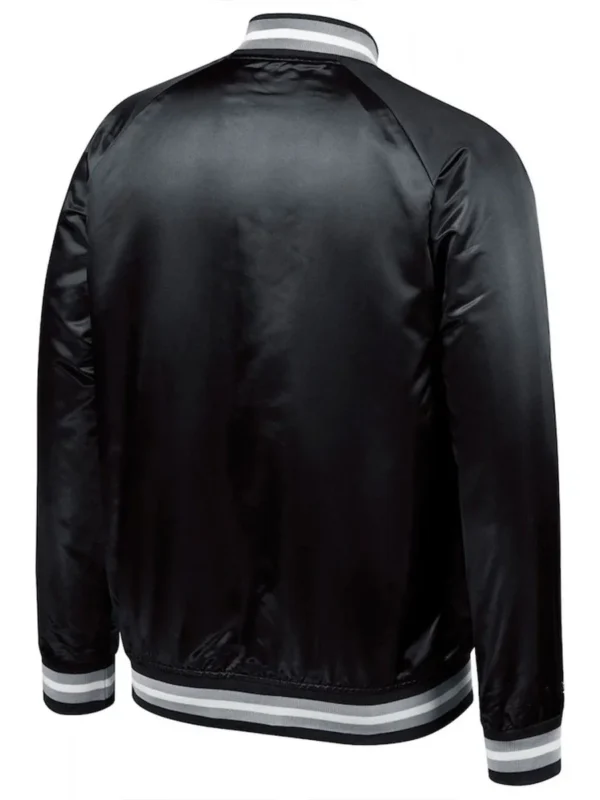 Chicago White Sox Full-Snap Bomber Black Jacket