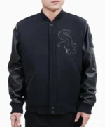 Chicago White Sox Letterman Black Jacket
